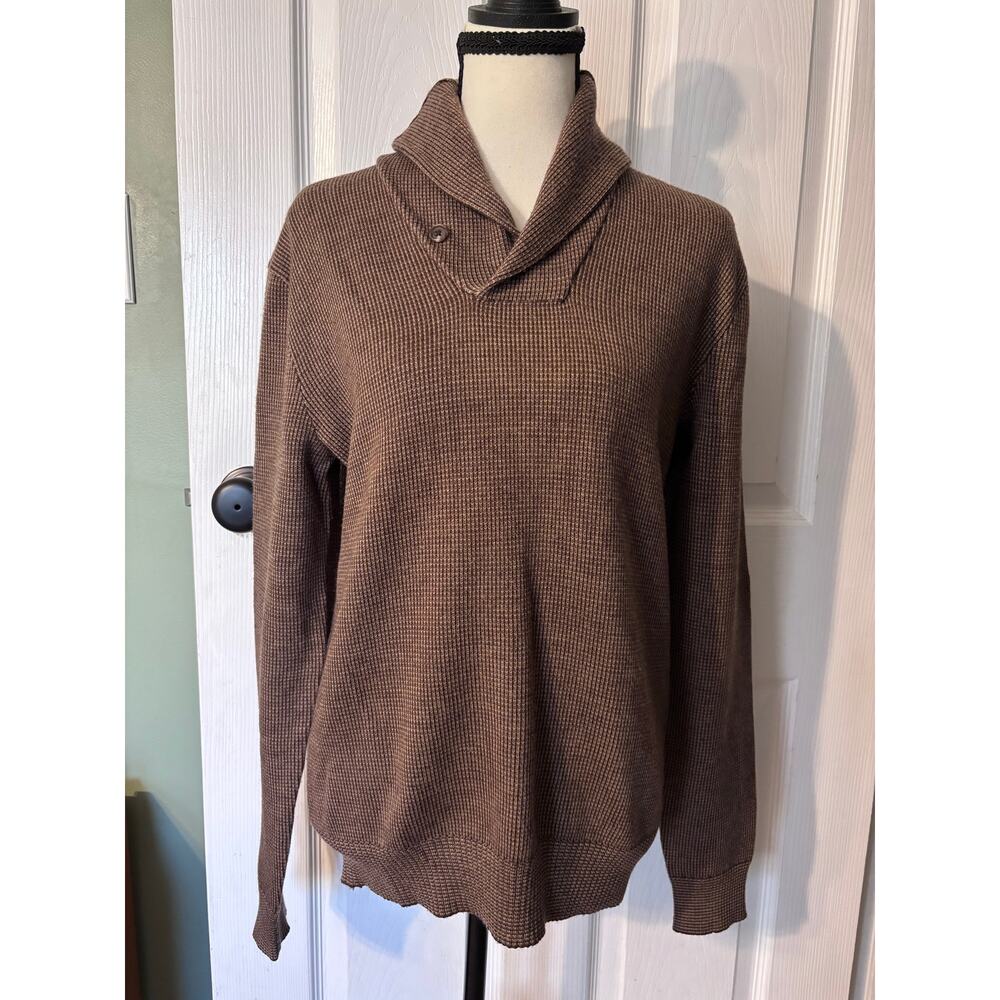 Polo by Ralph Lauren Sweater Men's Small Pullover Cowl Neck Merino Wool Blend